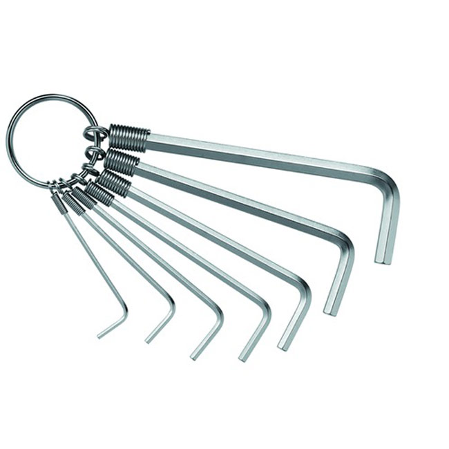 Hex wrench set PB 210 B 7-piece with ring