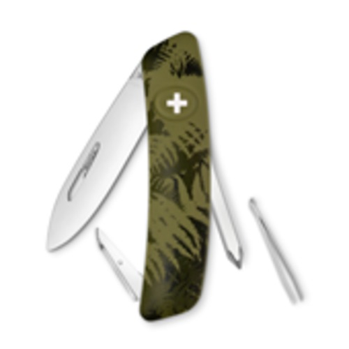 Swiza Pocket Knife Silvia khaki 6 Funct. including cross slot SB
