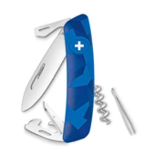 Swiza pocket knive Livor blue 11 Funct. including corkscrew SB