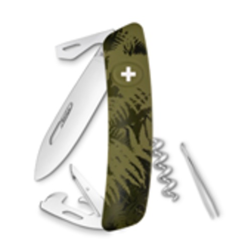 Swiza pocket knife Silva khaki 11 Funct. including corkscrew SB